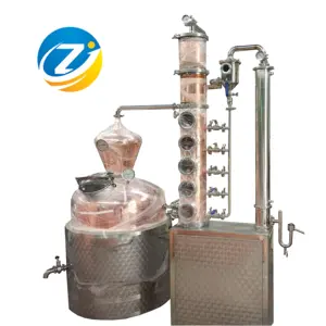 sieve tray distillation column distillery machine copper pot still