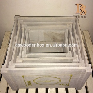Caisse de stockage de <span class=keywords><strong>pommes</strong></span> en bois Paulownia de style européen Caisse de fruits en bois bon marché de pays - Product Image 3