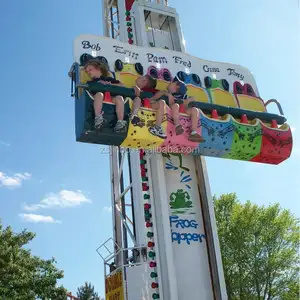 Jinbo Spannende kids mini drop toren rides kikker hopper voor koop/6 Seat Rit Game Amusement Gratis Fall Toren Springen Kikker Hopper