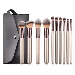 Atacado de Maquiagem Handmade Sua Própria Marca Magnético Make Up Brushes