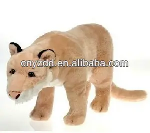 mainan mewah cougar / boneka liar hewan mewah mainan cougar 