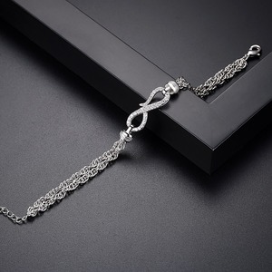 LUOTEEMI Thời Trang Twist Geometric Bracelet Bangles Cho Phụ Nữ Vàng-màu Pha Lê CZ Bracelet Đảng Jewelry Braceleiras Xung - Product Image 5