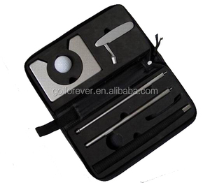 مضرب جولف OEM مع كرة رجوع أوتوماتيكية من الجلد الصناعي 3 أقسام مضرب قابل للطي - Product Image 2