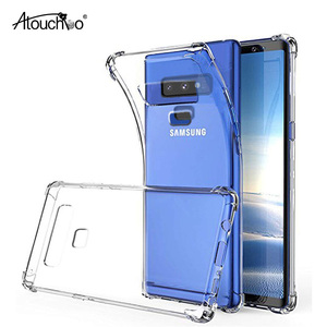 1,0 мм для Samsung Note 10 <span class=keywords><strong>PRO</strong></span> S8 S9 плюс <span class=keywords><strong>J6</strong></span> J8 2018 S7 край A8 задняя крышка Анти шок подушка безопасности Прозрачный чехол