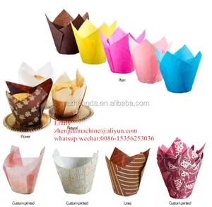 Natural Tulip /Lotus cupcake baking mold machine price