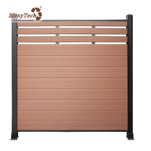 Maison jardin patio résistant aux UV et imperméable à l'eau en plastique composite en bois wpc <span class=keywords><strong>180x180</strong></span> cm clôture - Product Image 5