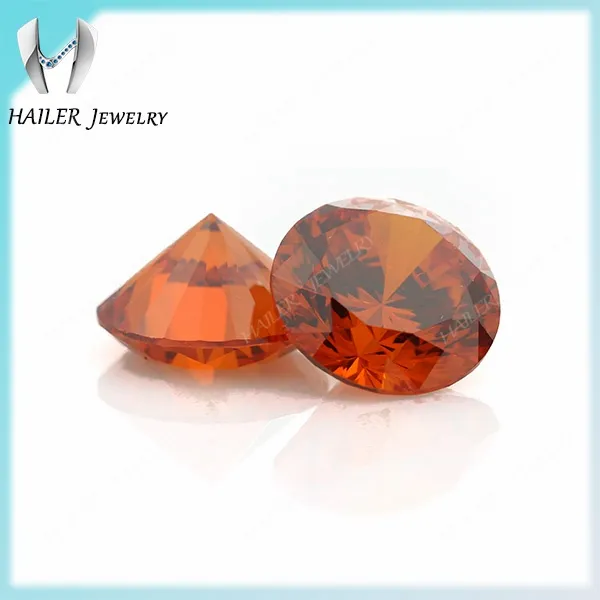 Ánh sáng tổng hợp orange CZ đá