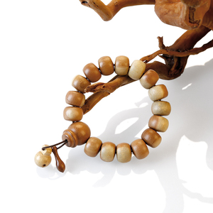 Bracelet jaune, chapelet de prière, bracelet en bois, poisson, hommes, femmes, fournisseur religieux bouddhiste - Product Image 2