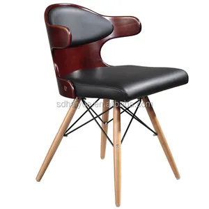 HAIYUE – chaise de salle à manger en contreplaqué populaire, chaise de loisirs de café avec pied en bois HY2022-1