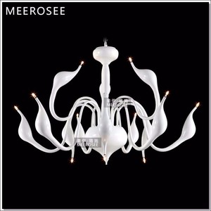 Lampadario Moderno <span class=keywords><strong>a</strong></span> Forma di Cigno Bianco, Illuminazione Romantica Sospesa <span class=keywords><strong>Nera</strong></span>, <span class=keywords><strong>Lampada</strong></span> <span class=keywords><strong>a</strong></span> <span class=keywords><strong>Sospensione</strong></span> - Product Image 2