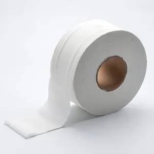 100% Virgin Pulp Jumbo Toilet Tissue in Public Place 2 PLY Toilet Paper Embossing Jumbo Rolls 13.5-19gsm 95*300mm Washing Room