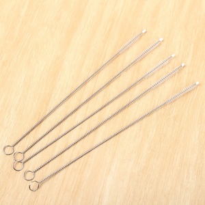 Cepillo de limpieza de pajita duradero, de acero inoxidable, para tubo de beber - Product Image 4
