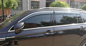 4 buah pelindung matahari pintu jendela mobil pelindung cuaca pelindung hujan pelindung jendela deflektor untuk Volkswagen Touareg 2011 + - Product Image 6
