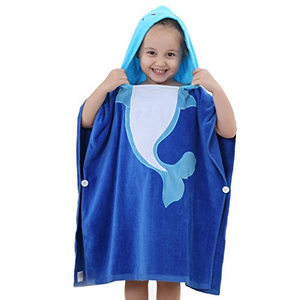 China, suppler microfibra encantadora niños animal toallas impreso con capucha Beach Surf Toalla poncho - Product Image 1