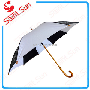 En bois parapluie, Canne parapluie, <span class=keywords><strong>Impression</strong></span> personnalisée parapluie - Product Image 1