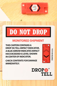 DROP N Tell impact ป้ายผลกระทบตัวบ่งชี้เปราะบางข้อควรระวังสติกเกอร์ Anti-DROP INDICATOR - Product Image 4