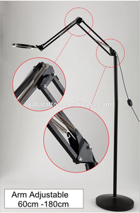 Lámpara LED plegable <span class=keywords><strong>de</strong></span> <span class=keywords><strong>pie</strong></span> con 8 lupas, <span class=keywords><strong>luz</strong></span> giratoria ajustable - Product Image 5