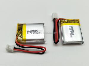 652025 <span class=keywords><strong>3</strong></span>.7V 250mAh li polimer pil ile pcm ve konektör - Product Image 6