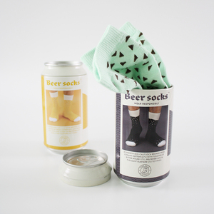 Chaussettes d'hiver épaisses et respirantes personnalisées avec logo, en forme de <span class=keywords><strong>canette</strong></span> de bière - Product Image 2