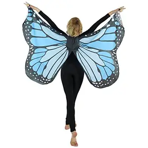 2018 Soft Women Butterfly Wing Cape/Adult Halloween Cosplay Costume Wing Cape