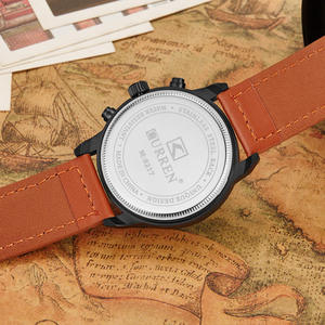CURREN 8217 Orologio da Uomo <span class=keywords><strong>in</strong></span> Vendita, Cinturino <span class=keywords><strong>in</strong></span> <span class=keywords><strong>Pelle</strong></span>, Movimento al Quarzo, Analogico con Data Automatica, Design Semplice, Originale, Lussuoso, Elegante Orologio da Uomo <span class=keywords><strong>per</strong></span> Affari - Product Image 6