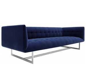 Edward-sofá de 3 plazas de tela de terciopelo, moderno, para sala de estar - Product Image 1