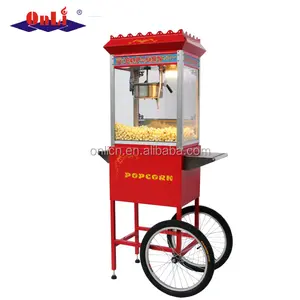 Mobile food trucks 8 Oz approvazione del CE commerciale Popcorn Macchina con il carrello