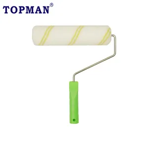 Guangzhou Topman Alat Cat Dinding Produsen Alat Cat Poliester Kain Tenun Bingkai Baja Praktis Rol Cat 230Mm