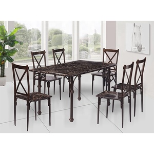 <span class=keywords><strong>Ensemble</strong></span> Table <span class=keywords><strong>à</strong></span> <span class=keywords><strong>Manger</strong></span> et 6 Chaises Plateau Mélaminé pour <span class=keywords><strong>Salle</strong></span> <span class=keywords><strong>à</strong></span> <span class=keywords><strong>Manger</strong></span> et Meubles de Maison - Product Image 5