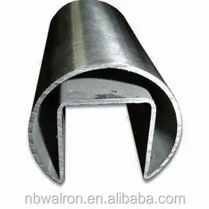 Desconto Fabricação de tubo de corrimão em U de aço inoxidável 316 Diâmetro 48.3X27X30X1.5MM espelho com acabamento de 6 metros de comprimento pode ser cortado