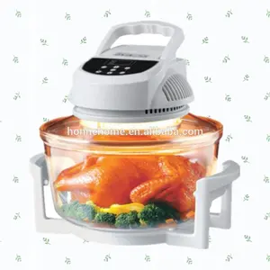 Convection Oven Turbo Halogen Broiler with Tempered Glass Bowl, Capacity 12 L