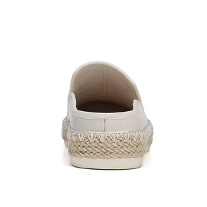 Chaussures de plein air Enfiler Espadrilles En Cuir Chaussures Décontractées Pour Femmes Mulet Talons Femmes - Product Image 3
