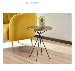 Appartement Woonkamer Smeedijzeren Hoek Meerdere Kleine Ronde Sofa Side End Tafels Nordic Salontafel Gold Side Tafel - Product Image 6