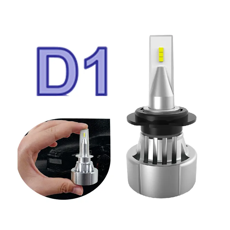 D1 Lampu LED H7 Eti 1860 Chip 24 W 3600LM 6000 K Super Ukuran Mini Sistem Pencahayaan Auto H1 H3 h11 H13 9007 9005 9006 LED Lampu