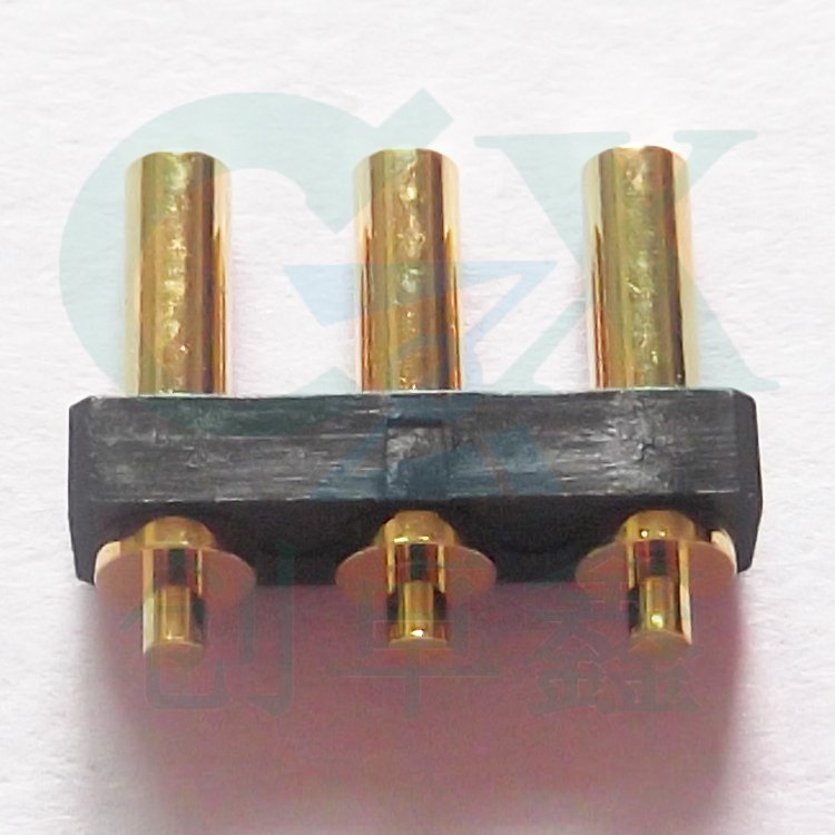 Латунный 3-контактный разъем pogo с внутренним шагом 3,0 мм для смарт-часов