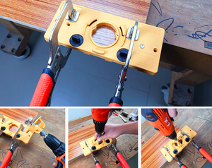 Bộ Hướng Dẫn Khoan Bản Lề Che Giấu Kiểu Cốc 35MM Mũi Khoan Lỗ Mẫu Lỗ Khoan Cửa - Product Image 6