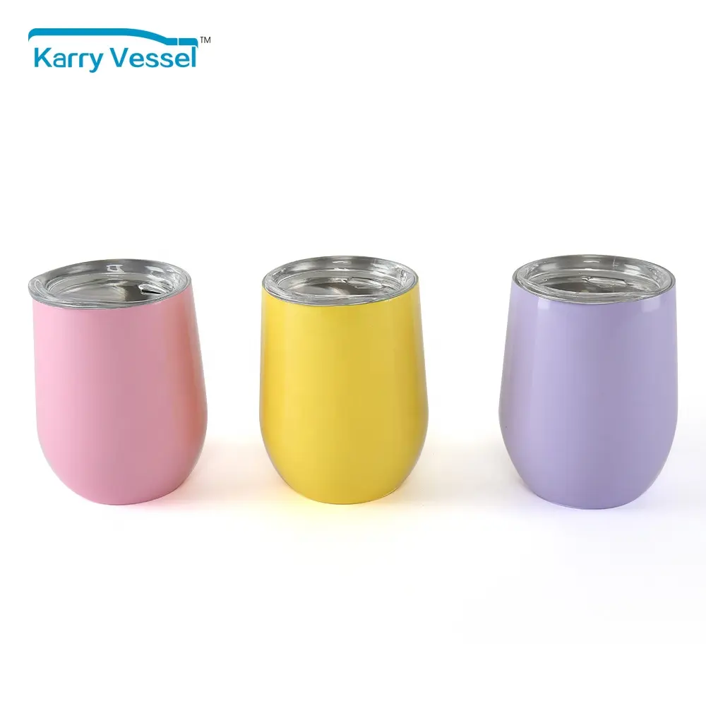 Stainless Steel Novelty Double Wall Metal Cup Coffee Mug Wine Tumbler With Lid