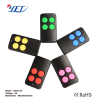Codes de télécommande personnalisés pour ouvre-porte de garage à code roulant HCS301, télécommande RF à quatre boutons