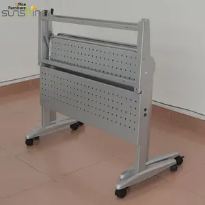 Pieds de table pliables en métal naturel, pour meubles télescopiques