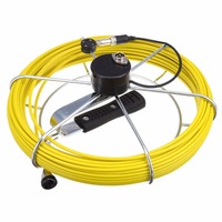 Endoscope industriel étanche 1000TVL avec objectif 1,8 mm CMOS, câble en fibre de verre de 20 m, caméra d'inspection de tuyaux portable, moniteur 7 pouces