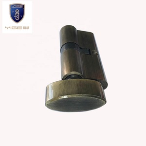 Ottone europeo da 70mm a pomello singolo aperto serratura a cilindro su blocco ABS corpo mortasa serratura per uso appartamento - Product Image 5