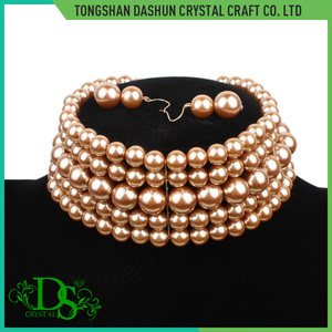 <strong>Black</strong> <strong>Pearl</strong> <strong>Necklace</strong> Designs, Glass <strong>Pearls</strong> Indian Statement <strong>Necklace</strong> - Product Image 4