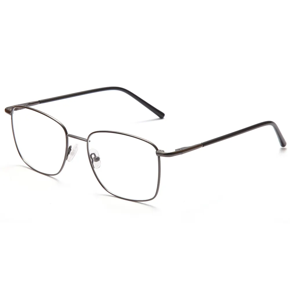 Ready Stock Online Wholesale Cheap Price Chinese Eyewear Metal Frame Squared Men Optical Frame