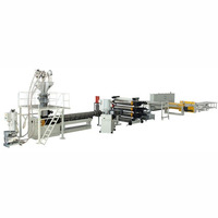 Kunststoff PE ABS PP blatt fertigung extrusion produktion, der maschine extruder maschinen linie