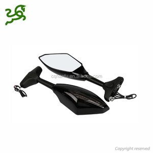 Xe Máy Phổ Dirt Bike LED Bật Tín Hiệu Đen Rear View Side Mirrors - Product Image 4