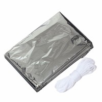Tente d'urgence en tube PET jetable pour l'extérieur, abri de survie à une seule couche pour le camping pour 2 personnes