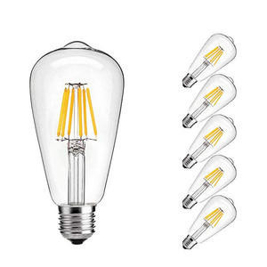 Bóng Đèn Dây Tóc <span class=keywords><strong>LED</strong></span> 6W Kiểu Edison ST64 Thay Thế Bóng Đèn Sợi Đốt 60W Bóng Đèn Edison Trắng Mềm St64 - Product Image 1
