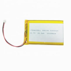 Tewaycell 고품질 리튬 폴리머 배터리 팩 3.7v <span class=keywords><strong>6000mah</strong></span> 충전식 <span class=keywords><strong>Lipo</strong></span> 배터리 906090