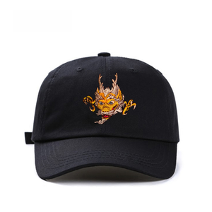 High-End 6 Panel nakış ejderha beyzbol şapkası