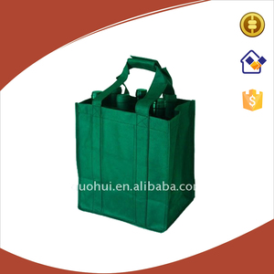 Logo personnalisé recyclable non tissé sac <span class=keywords><strong>de</strong></span> vin pour 6 bouteilles avec du carton <span class=keywords><strong>sur</strong></span> le fond - Product Image 1